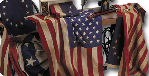 A Brief History Of The American Flag Photo Of An Ortment Historical American Flags On A Sewing Machine